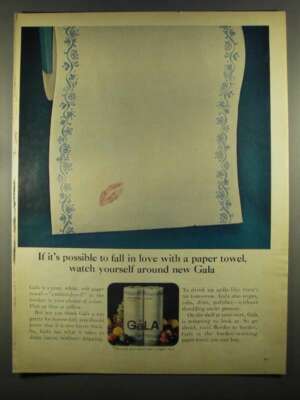 1964 Gala Paper Towels Ad - Possible to Fall in Love