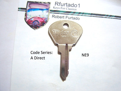 Key Blank for Vintage Fiat, Alfa Romeo ignition 70's 80's (see code series) NE9