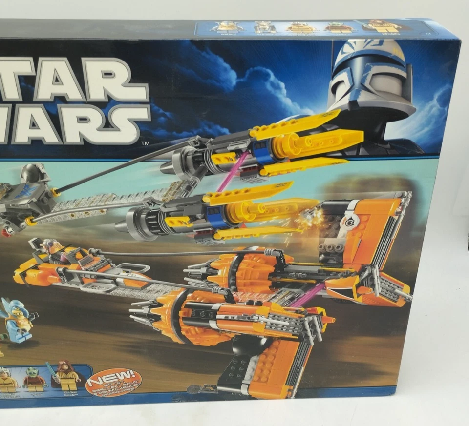 LEGO 7962 Anakin Skywalker y Sebulba's Podracers NUEVO SIN USAR, EN CAJA BUENA EOL Star Wars - Imagen 3 de 4