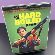 Hard-Boiled 4K UHD  Blu-ray, 1992 Shout Factory 3-Disc w/Book   John Woo   NEW