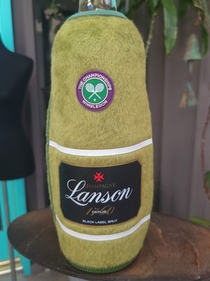  Wimbledon Championship Lanson Champagne Bottle Cooler Cover Black Label Brut 