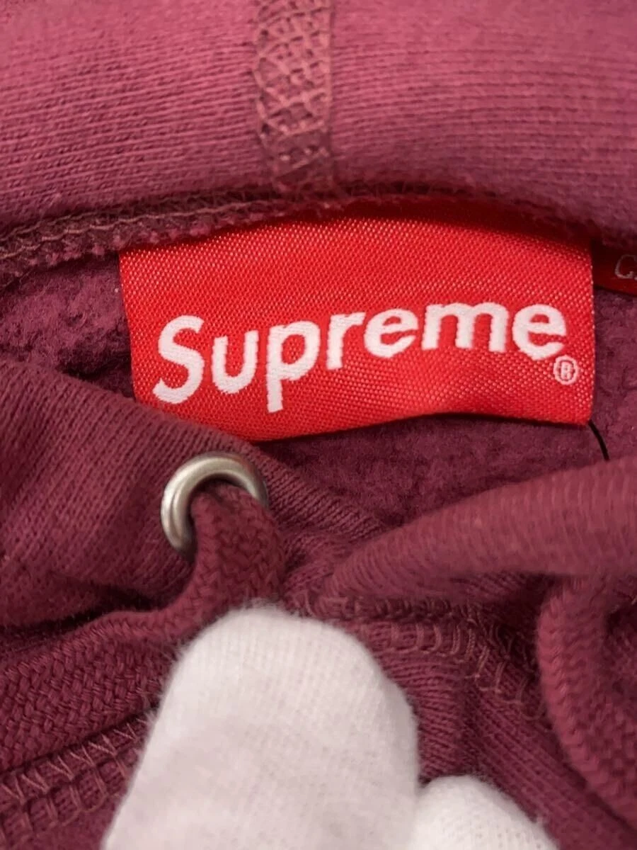 Felpa Supreme con cappuccio 21AW BOX LOGO FELPATA S COTONE BORDEAUX USATA