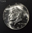 1967 Kennedy Silver Half Dollar "BU" *Free S/H After 1st Item*