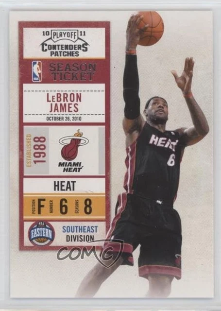 2010-11 Playoff Contenders Patches LeBron James #93