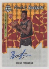 2019 Panini Mosaic Rookie Scripts Orange Prizm Bruno Fernando #RS-BFN Auto 1l2