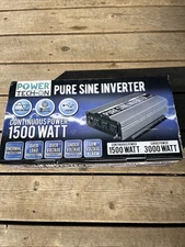 GoWISE Power 1500W/3000W Peak Pure Sine Wave Power Inverter with 3 AC Outlets