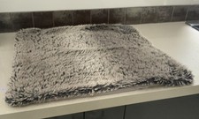 ONE LAURA ASHLEY FAUX FUR LARGE CUSHION COVER ONLY 60cms X 60cms