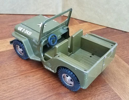 Vintage 1964 Tonka Army Jeep GR 2-2431 Very Good