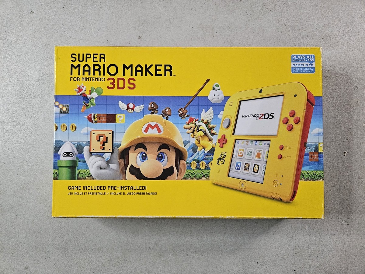 Nintendo 2DS Super Mario Maker for Nintendo 3DS Bundle - Yellow
