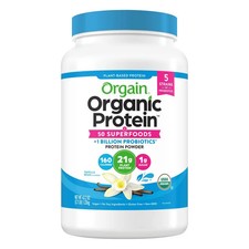 Orgain Organic Protein Superfoods Plant Based Protein Powder Vanilla Bean 2.7 lb