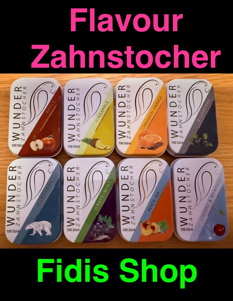 MARKENLOS Wunder Zahnstocher PREMIUM Flavour Geschmackserlebnis Zahnpflege Massiv’s NEU