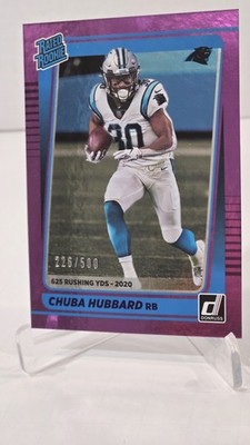  2021 Donruss - Rated Rookie CHUBA HUBBARD RC   MAGENTA NUMBERED 226/500!   