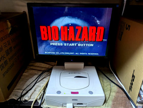 Sega Saturn White Console Power Memory BioHazard  Nights Box Manual