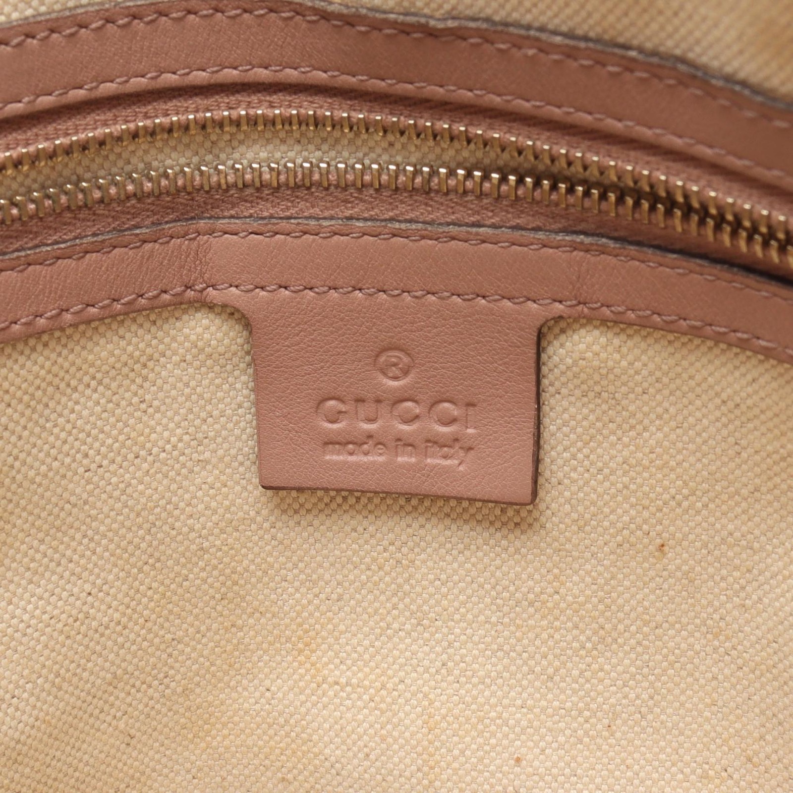 GUCCI Nice Micro Guccissima Shoulder Handbag 309617 Patent leather Pink Used thumbnail 4