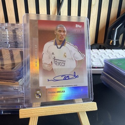 2025-26 Topps Real Madrid Nicolas Anelka Auto Red Parallel 1/5 SSP