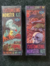 Polar Lights the Vulture & Mad Dog Customizing Monster Kit Skull Lizard Rat MINT