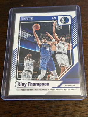2024-25 Panini Donruss Basketball Klay Thompson Press Proof #'d 044/199