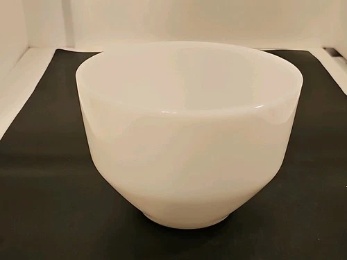 Vintage Federal Glass All White Heat Proof Mixing Bowl 6 1/2” W x 4 3/8" T