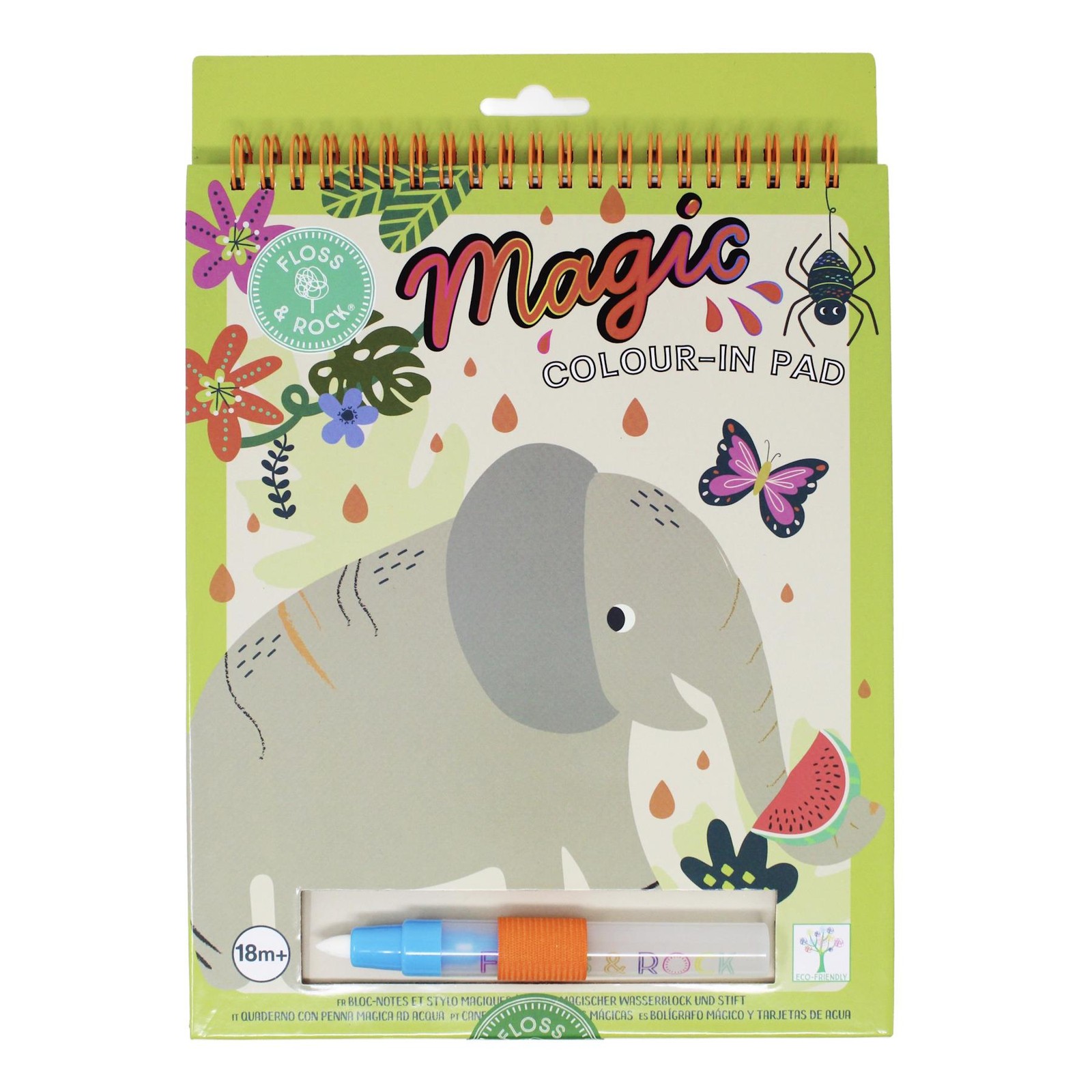 Kids Water Colour Pad Jungle Animals Children Fun Reusable Activity Gift