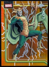 2026 Marvel Comics Topps Chrome LOKI 16/25 Storm's Orange Lightning Ref. #131
