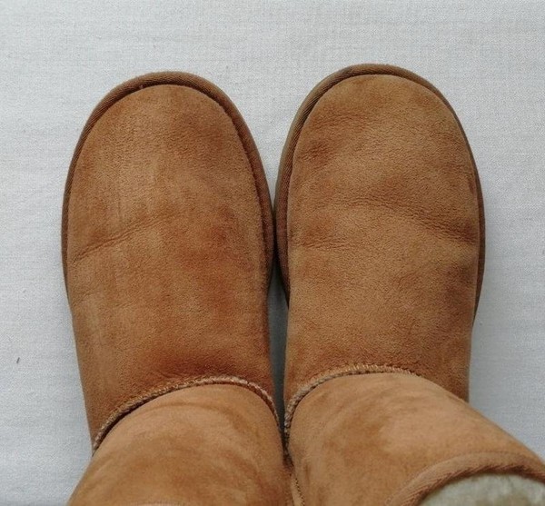 Women UGG Boots Orange Suede 39