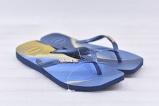 Womens Havaianas Slim Square Flip-Flop Sandals - Navy Blue Size 11/12 EU 43-44 