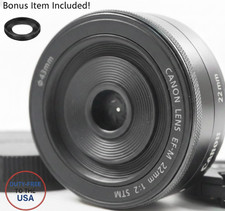 Mint Canon EF-M 22mm f/2 STM Lens for EOS M Black FREE Lens Hood