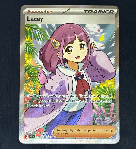 Pokemon Co. Pokemon Stellar Crown Lacey 166/142 Secret Rare Full Art Holo EN