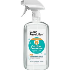 Clean Revolution Cat Litter Deodorizer Spray   18 Fl Oz Pack of 1 , Clear