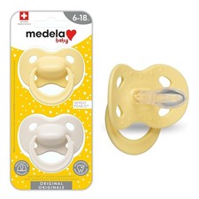 Medela Pacifier 6-18 Months 2-Pack BPA-Free Pastel Sunflower Neutral