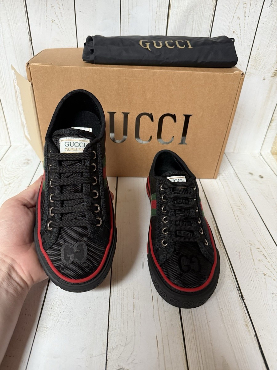 Gucci Nylon Web Monogram Off The Grid 1977 Tennis Sneakers  display picture 2