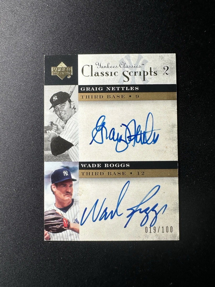 Wade Boggs Autograph Baseball Cards for sale | eBay