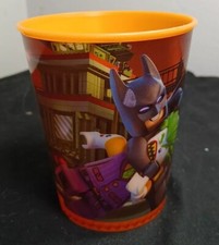 2017 DC Comics Lego Group Orange Batman Bat Girl Joker McDonald  s Cup/104b
