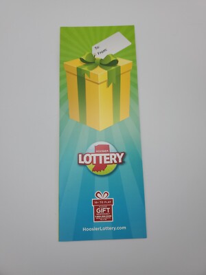 New HoosierLottery Scratch Off Ticket Holder Lotto Gift Envelope Scratch Off