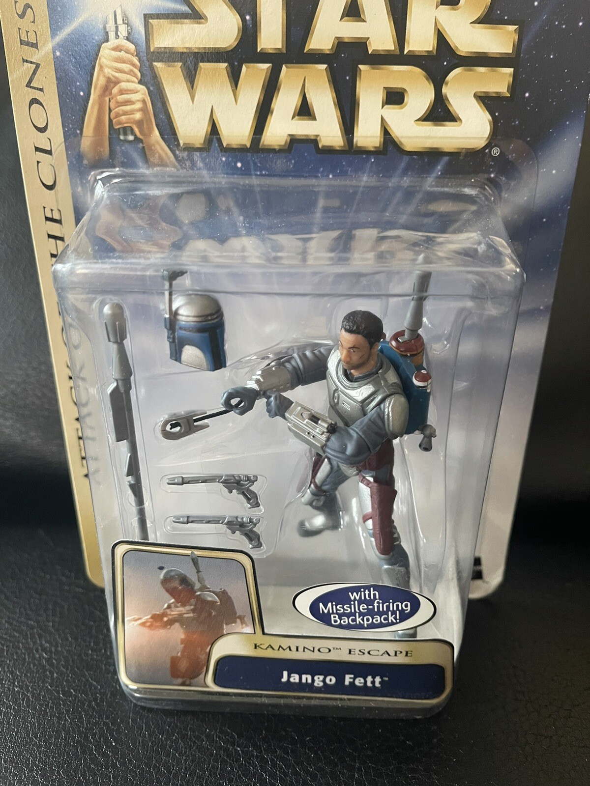 Hasbro Star Wars Saga - Jango Fett Kamino Escape Action Figure (2nd Card Release)