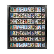 Baseball Card Display Case Sports Card Display Frame Lockable - 70 Ungraded Card