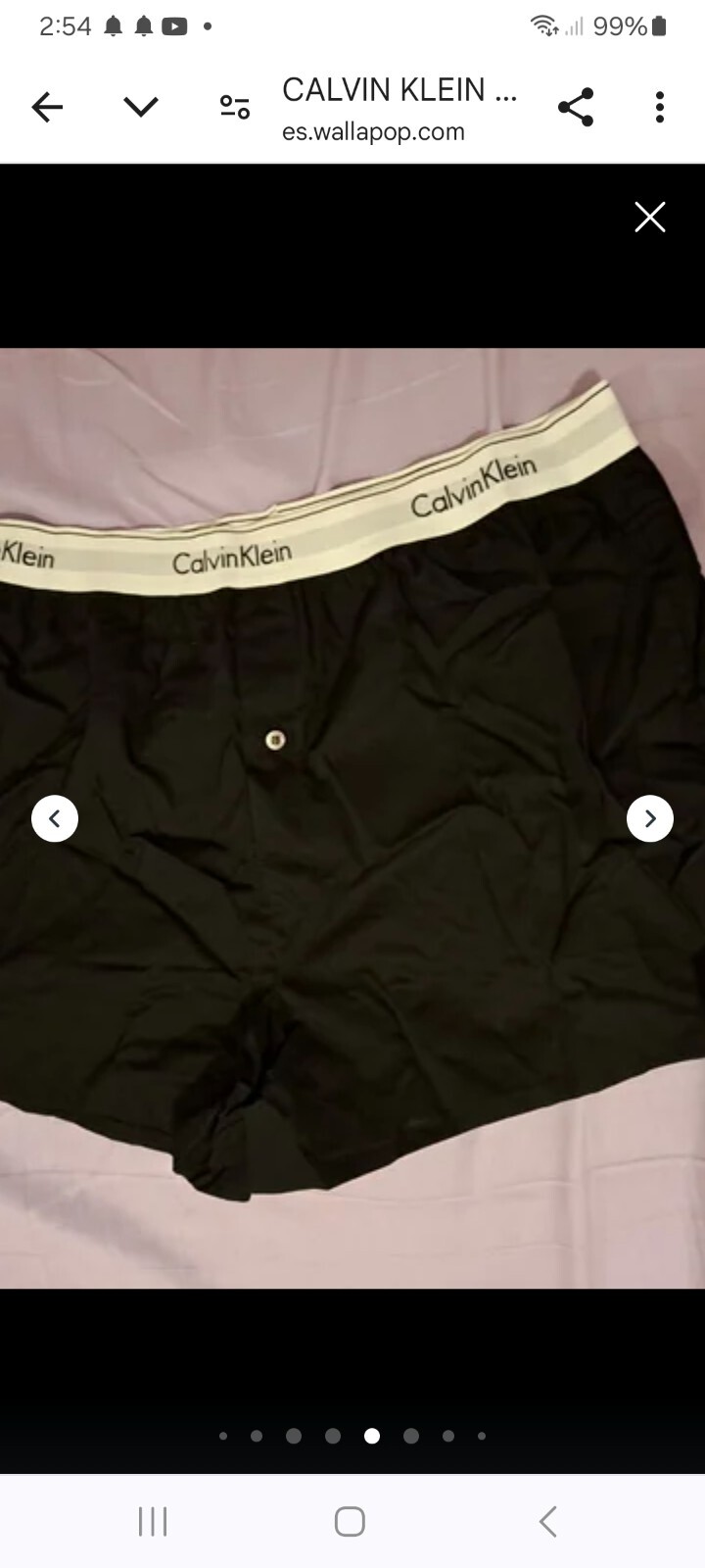 Paquete 2 calzoncillos Calvin klein XL tipo boxer algodón
