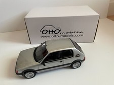 Otto Peugeot 205 GTi 1.6  Futura Grey Silver 1984 Large Scale Model 1:12