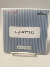 Close to my Heart My Acrylix Elegant Script D1134 Letters Numbers Cursive Fonts