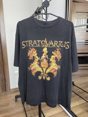 2003 Stratovarius Vintage Elements World Tour Rock Band T-Shirt