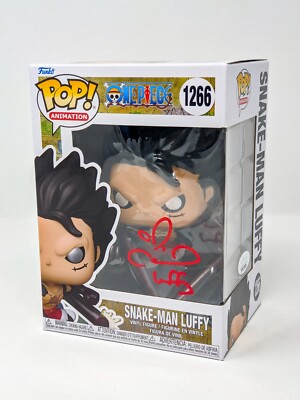 Colleen Clinkenbeard One Piece Snake-Man Luffy #1266 Signed Funko