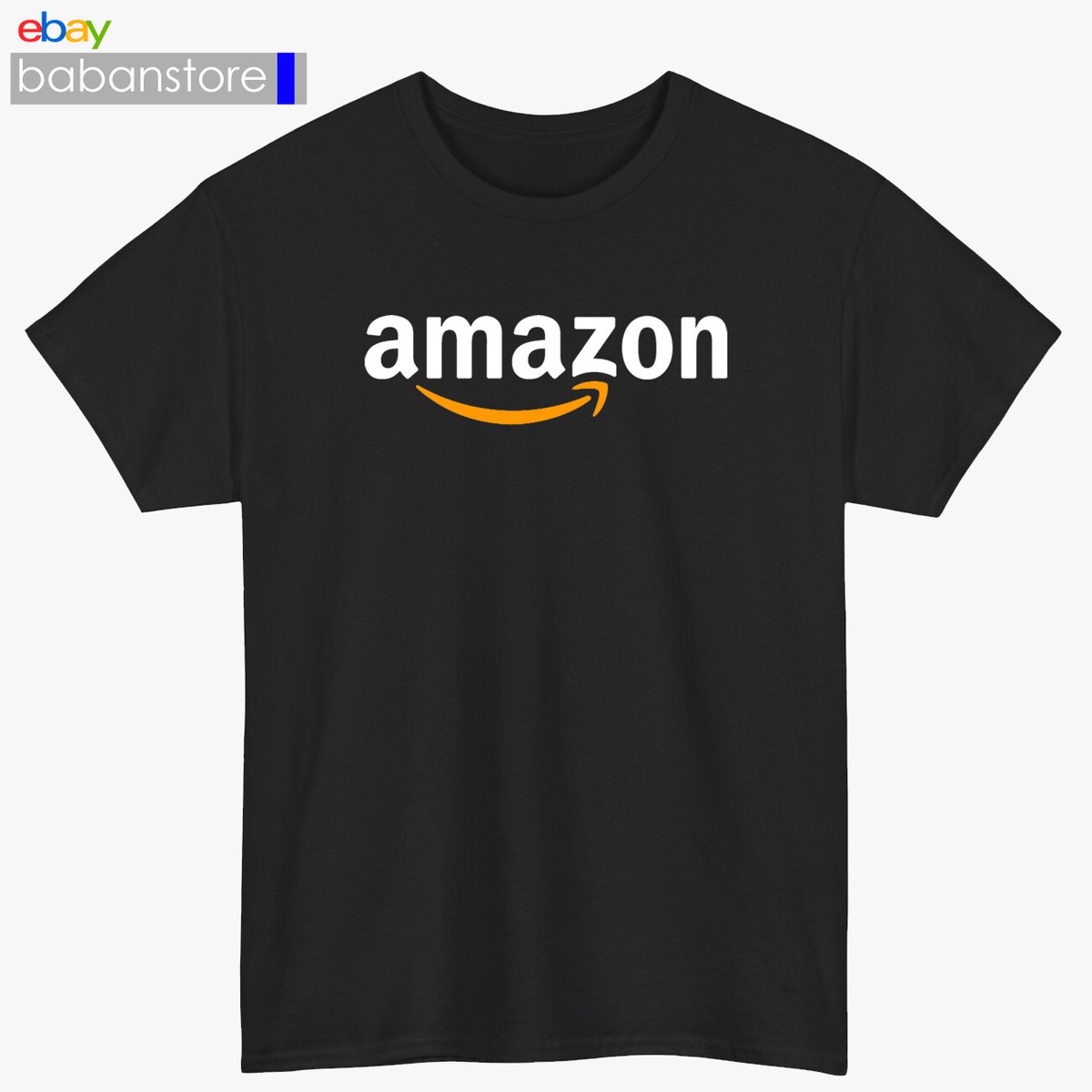 Amazon Shirt Logo Black/White/Grey/Navy/Red/Light Blue T-Shirt Size S-5XL