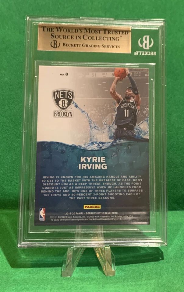2019-20 Donruss Optic Kyrie Irving Splash! #8 BGS Gem Mint 9.5 - Image 2 of 2