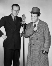 Radio comedy team Bud Abbott and Lou Costello September 1938 Pho 1940s Old Photo