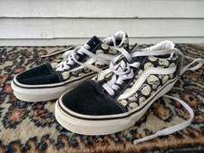 VANS Off the Wall SKULL Print Old Skool Sneakers M 4.5 / W 6 - GLOW IN THE DARK