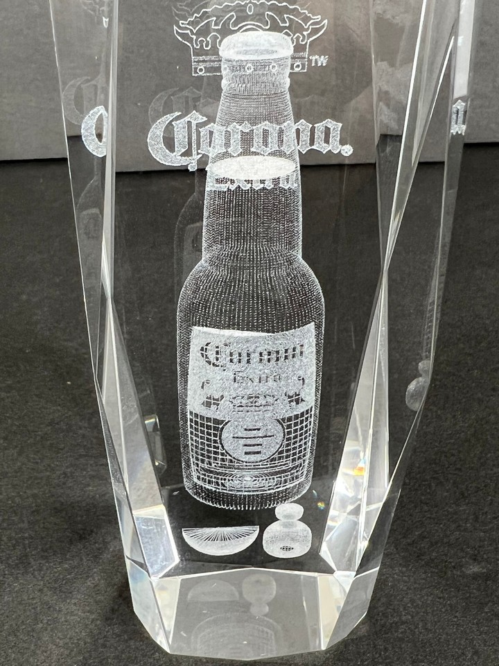 Corona Extra Beer 3D Laser Art Etched Crystal Glass Cube Paperweight eBay