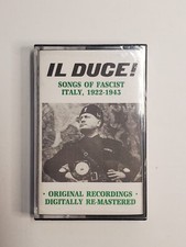 IL DUCE Benito Mussolini SONGS OF FASCIST ITALY, 1922-1943 ON CASSETTE - NEW
