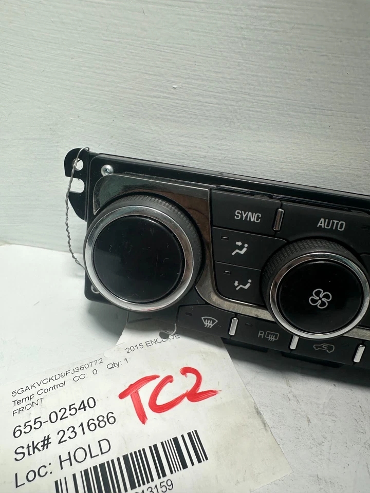 2013-2016 Buick Encore A/C Heat Temperature Climate Control Switch OEM - Image 2 of 4