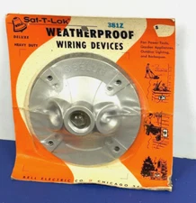 Outdoor DIE CAST OUTLET BOX COVER with Gasket Heavy Duty 1-Hub USA NEW 381-Z