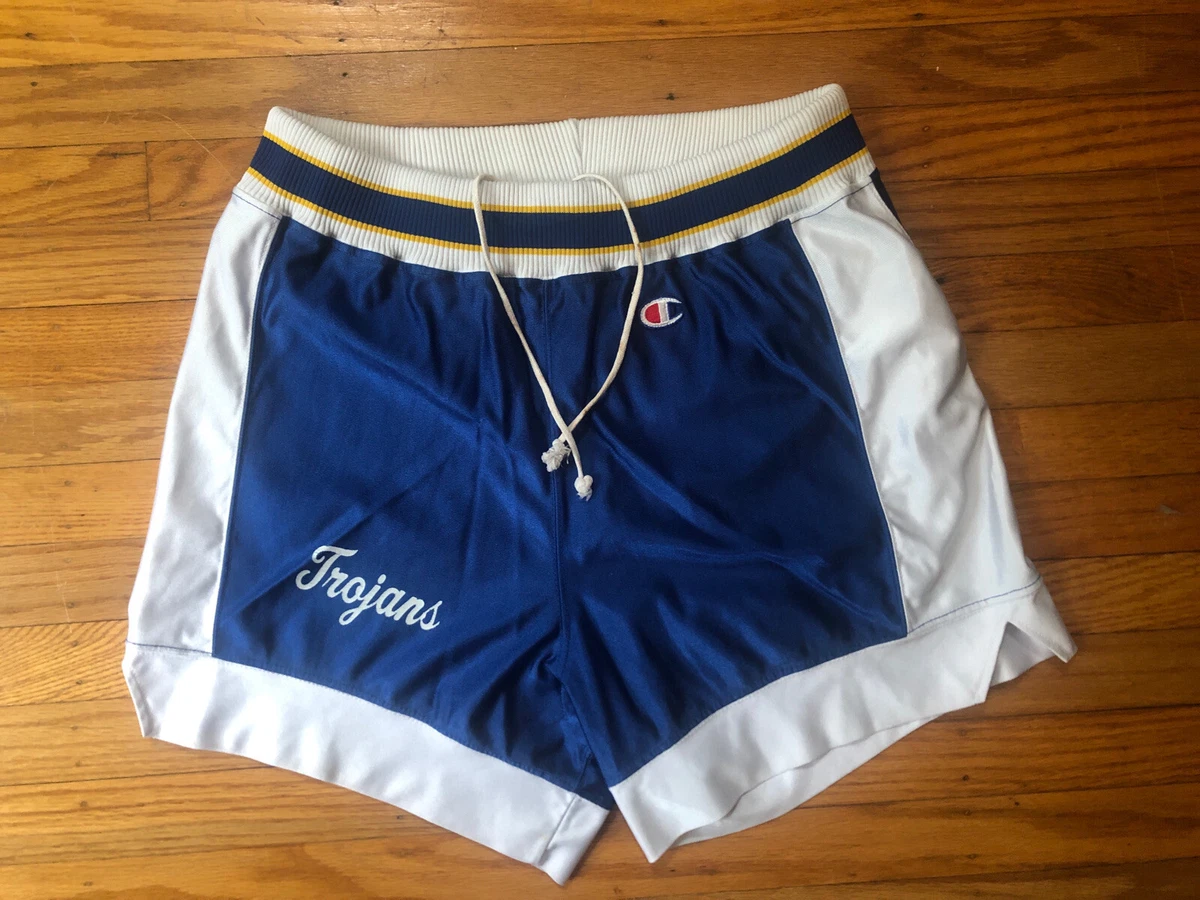 Vintage womens Champion Basketball shorts. 80s 90s Trojans. Size 16
